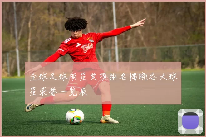 全球足球明星奖项排名揭晓各大球星荣誉一览表