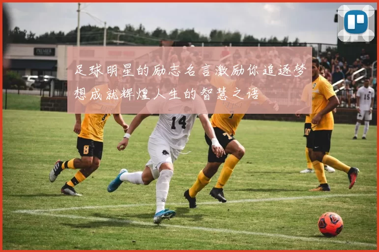 足球明星的励志名言激励你追逐梦想成就辉煌人生的智慧之语